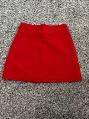 H&M Bold Red Mini Skirt